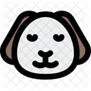 Puppy Smiling Closed Eyes Icon