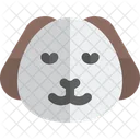 Puppy Smiling Closed Eyes  Icon