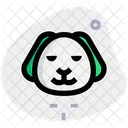 Puppy Smiling Closed Eyes Icon