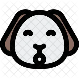 Puppy Smiling Shock Emoji Icon