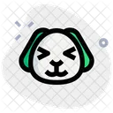 Puppy Squinting Icon
