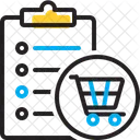 Purchase Order Shopping List Cart Icon