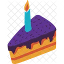 Purple Birthday Cake  Icon