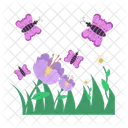 Purple butterfly  Icon