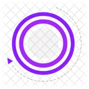 Purple Circles And Arrow Icon