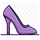 Purple Crystal-Embellished  Women's  Shoes  Symbol