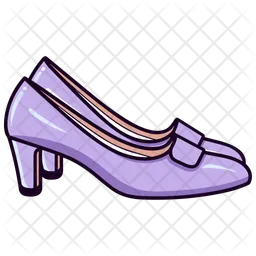 Purple Loafer Mules Women's  Shoes  Icon
