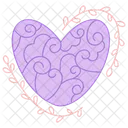 Purple Love Love Heart Icon