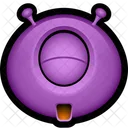 Happy Purple Monster Icon