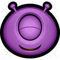 Purple Monster Emoji Icon
