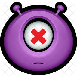 Purple Monster Emoji Icon