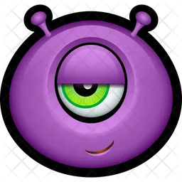 Purple Monster Emoji Icon