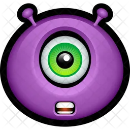 Purple Monster Emoji Icon