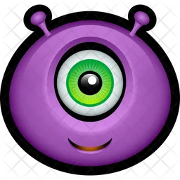 Purple Monster Emoji Icon