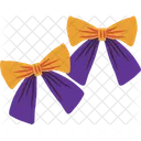Purple Orange Ribbons  Icon
