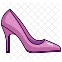 Purple Pointed Toe Women's Shoes  Icon