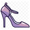 Purple Slingback Heel Women's  Shoes  Icon