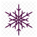 Purple Snowflake Purple Color Icon