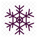 Purple Snowflake Purple Natural Icon