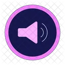 Push Button Audio Adjust Sound Control Volume Icon