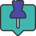 Push Message Pinned Messaging Icon