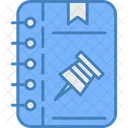 Push Pin Book Learning Icon