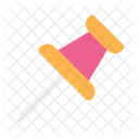 Push Pin Colorful Office Supplies Icon