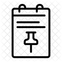 Push Pin Note Notebook Symbol