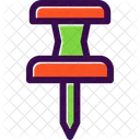 Push Pin Attachment Pin Symbol