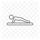 Push Ups Fitness Exercise Bicep Muscles Icon