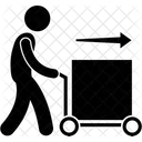 Pushing box trolley  Icon