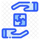 Puzzle Teamwork Synergy Icon
