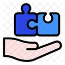 Puzzle Hand Jigsaw Icon