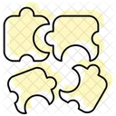 Puzzle Color Shadow Thinline Icon Icon