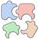 Puzzle Lineal Color Icon Icon
