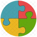 Puzzle Teile Strategie Symbol