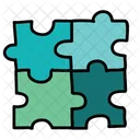 Square Puzzle Pieces Icon