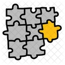 Eight Puzzle Pieces Icon