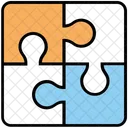 Puzzle Verwandte Inhalt Symbol