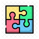 Puzzle Puzzle Teamarbeit Symbol