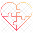 Coeur de puzzle  Icône