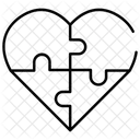Coeur de puzzle  Icône
