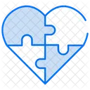 Coeur de puzzle  Icône