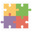 퍼즐 게임 브레인스토밍 퍼즐 조각 아이콘