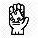 Puzzle Hand Jigsaw Icon