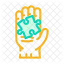 Puzzle Hand Jigsaw Icon