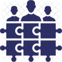 Puzzle Organisation Projektteams Symbol