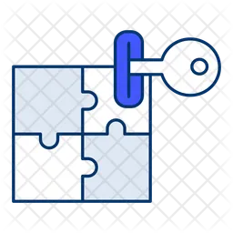 Puzzle Key  Icon