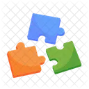 Puzzle Piece Kids Playful Icon