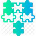Puzzle Pieces Fitting Together Symbolizing Alignment Compatibility Integration Icon